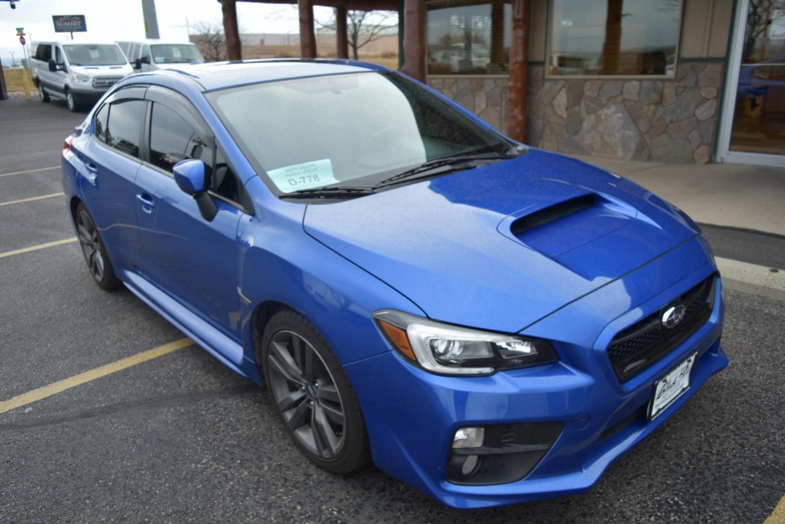 2017 Blue /Black Subaru WRX Limited (JF1VA1J62H9) with an 2.0L H4 Boxer engine, 6-Speed Manual transmission, located at 1600 E Hwy 44, Rapid City, SD, 57703, (605) 716-7878, 44.070232, -103.171410 - Photo#1