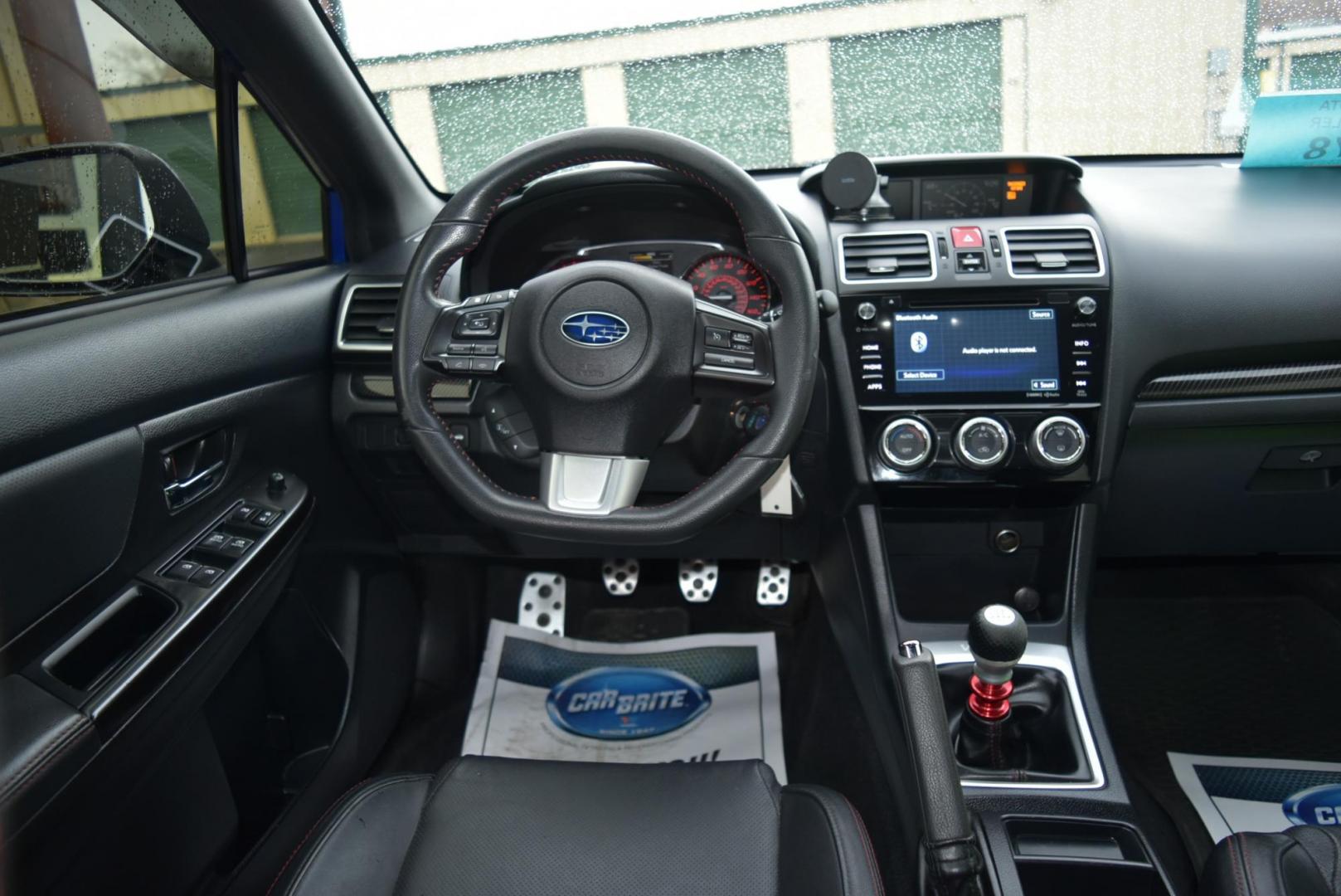 2017 Blue /Black Subaru WRX Limited (JF1VA1J62H9) with an 2.0L H4 Boxer engine, 6-Speed Manual transmission, located at 1600 E Hwy 44, Rapid City, SD, 57703, (605) 716-7878, 44.070232, -103.171410 - Photo#12