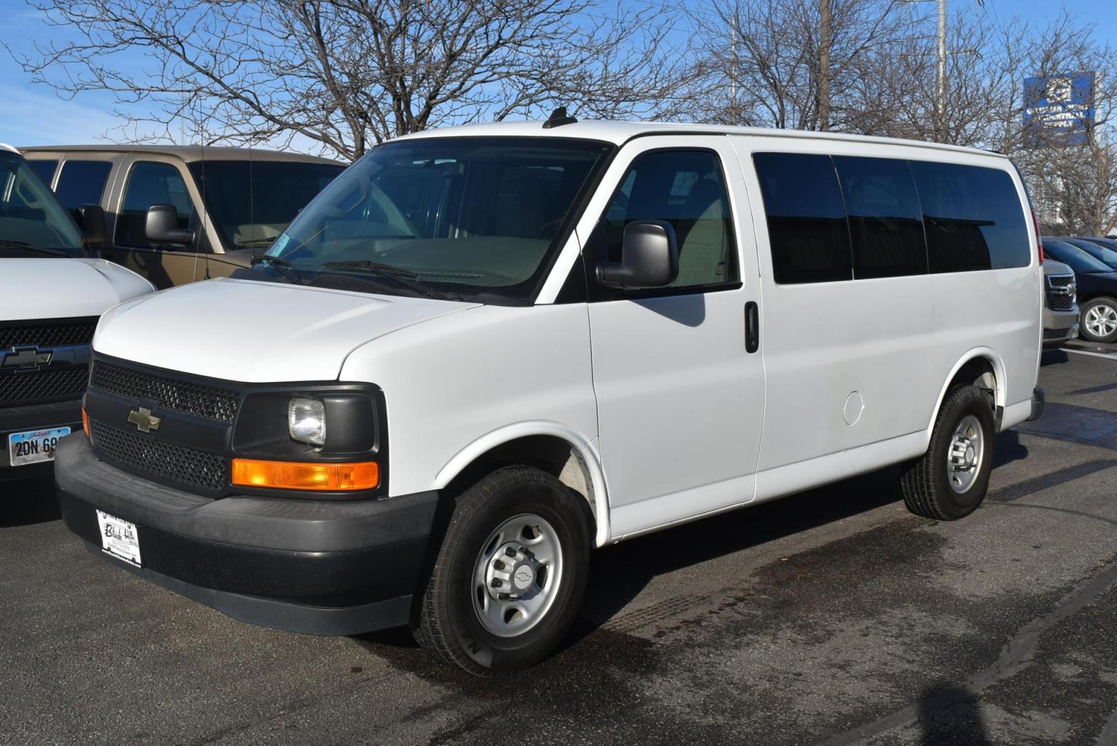 2017 White /Gray Chevrolet Express LS (1GAWGEFG7H1) with an 6.0L Vortec V-8 engine, 6-Speed Automatic transmission, located at 1600 E Hwy 44, Rapid City, SD, 57703, (605) 716-7878, 44.070232, -103.171410 - Photo#3