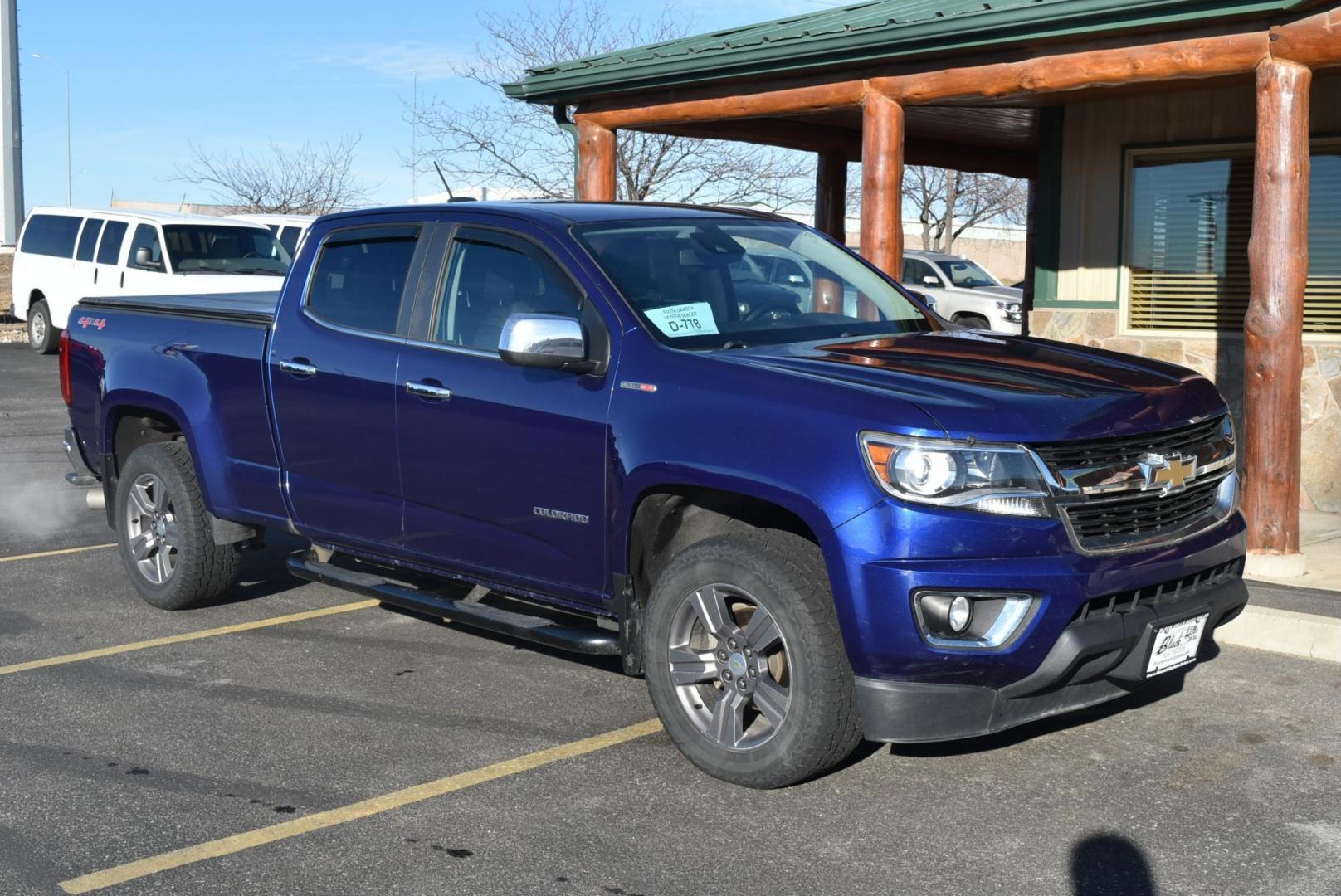 2016 Laser Blue /Black Chevrolet Colorado LT (1GCPTCE17G1) with an 2.8L 4Cyl Duramax Turbo Diesel engine, 6-Speed Automatic transmission, located at 1600 E Hwy 44, Rapid City, SD, 57703, (605) 716-7878, 44.070232, -103.171410 - Photo#1