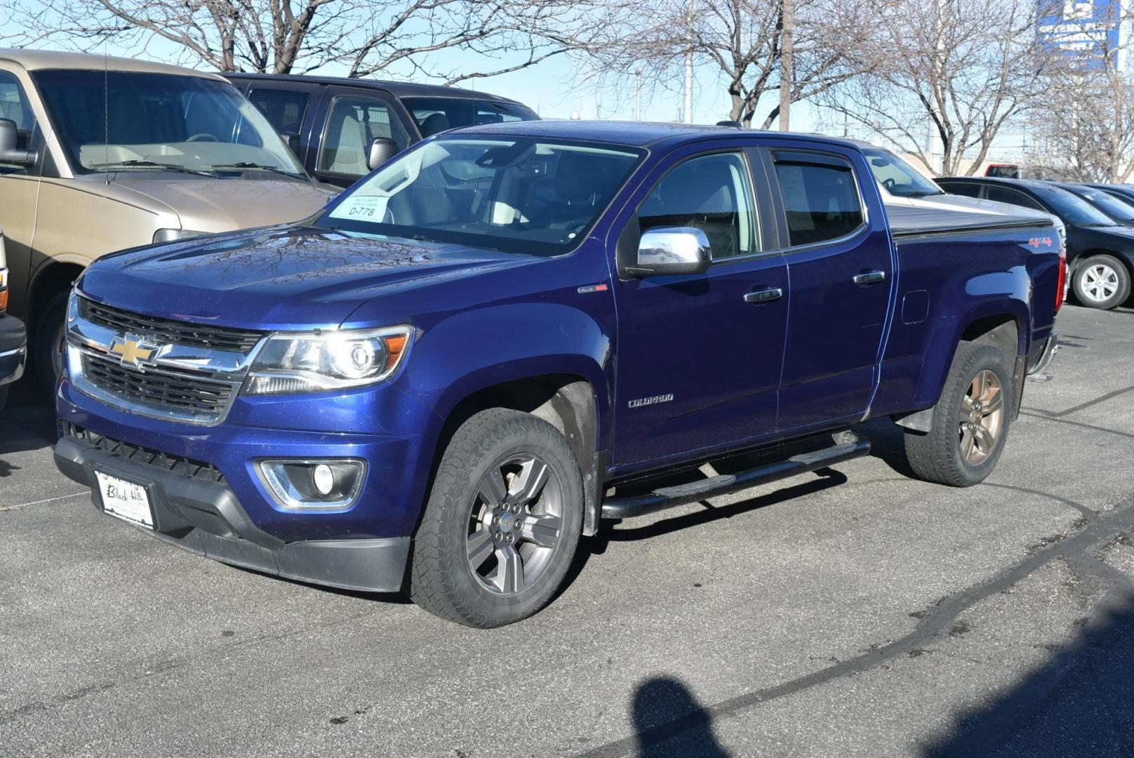 2016 Laser Blue /Black Chevrolet Colorado LT (1GCPTCE17G1) with an 2.8L 4Cyl Duramax Turbo Diesel engine, 6-Speed Automatic transmission, located at 1600 E Hwy 44, Rapid City, SD, 57703, (605) 716-7878, 44.070232, -103.171410 - Photo#3