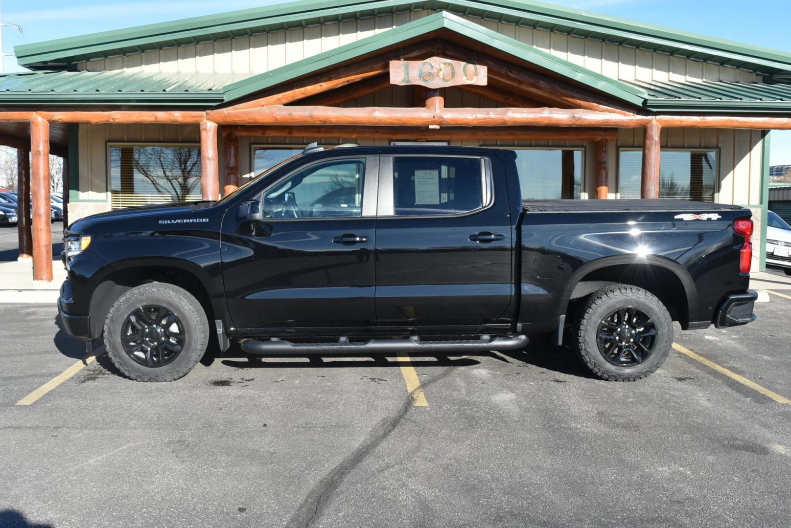 2024 Black /Black Chevrolet Silverado 1500 RST (2GCUDEED8R1) with an 5.3L Vortec V-8 OHV 16V engine, 6-Speed Automatic transmission, located at 1600 E Hwy 44, Rapid City, SD, 57703, (605) 716-7878, 44.070232, -103.171410 - Photo#4