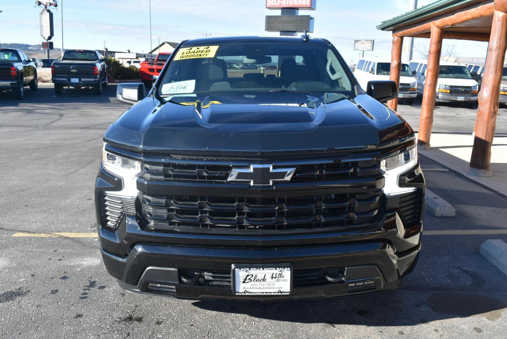 2024 Black /Black Chevrolet Silverado 1500 RST (2GCUDEED8R1) with an 5.3L Vortec V-8 OHV 16V engine, 6-Speed Automatic transmission, located at 1600 E Hwy 44, Rapid City, SD, 57703, (605) 716-7878, 44.070232, -103.171410 - Photo#2