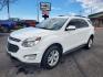 2017 White /Black Chevrolet Equinox LT (2GNFLFEKXH6) with an 2.4L 4-CYL DOHC 16V FFV engine, 6-Speed Automatic w/ Overdrive transmission, located at 1600 E Hwy 44, Rapid City, SD, 57703, (605) 716-7878, 44.070232, -103.171410 - Photo#0