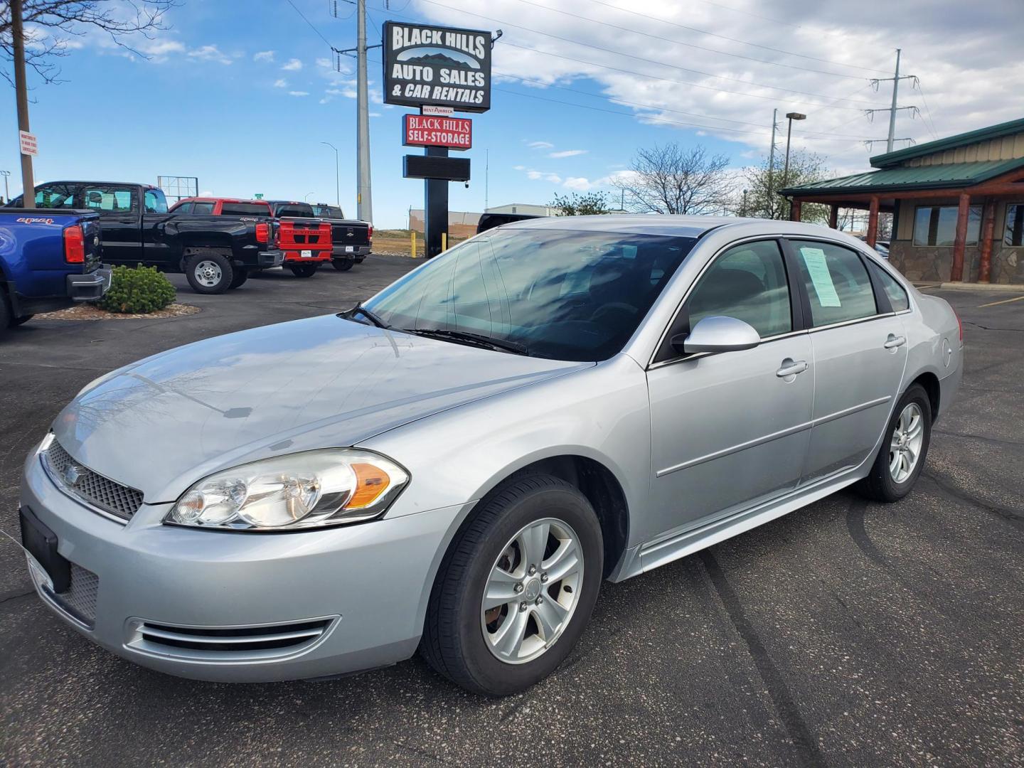 2015 Silver /Gray Chevrolet Impala Limited LS (2G1WA5E3XF1) with an 3.6L V-6 DOHC 16V FFV engine, 6-Speed Automatic transmission, located at 1600 E Hwy 44, Rapid City, SD, 57703, (605) 716-7878, 44.070232, -103.171410 - Photo#0