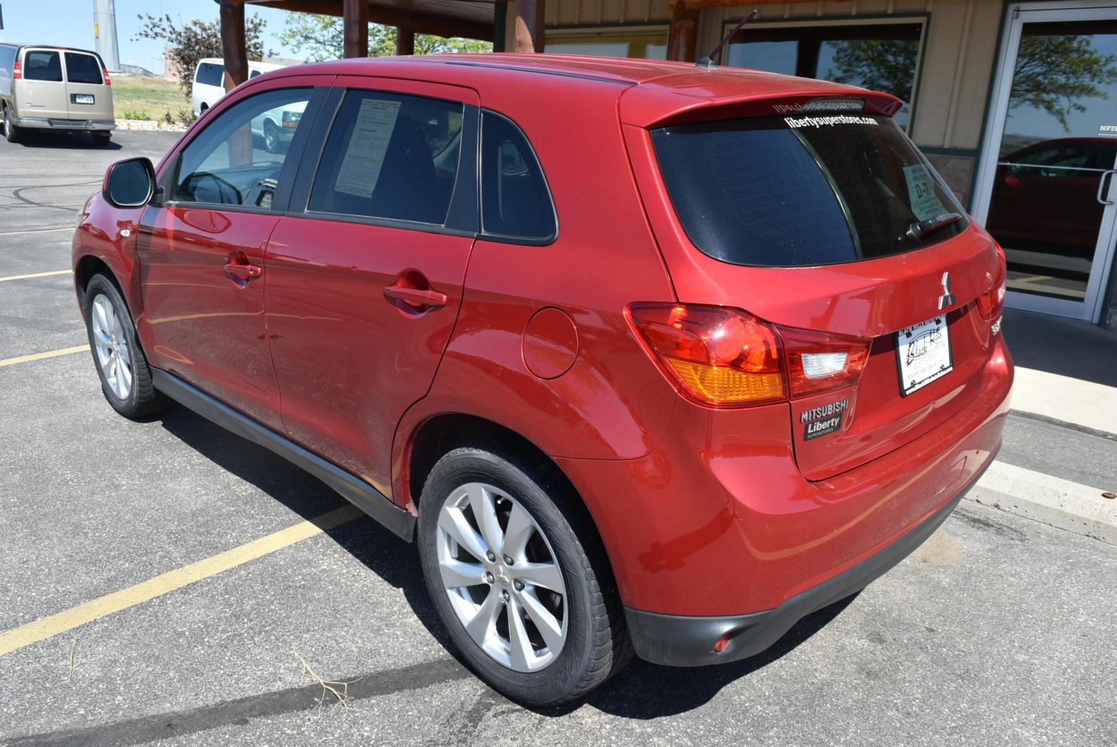 2015 Maroon /Black Mitsubishi Outlander Sport ES (4A4AR3AU8FE) with an 2.0L L4 DOHC 16V engine, 1-Speeed CVT w/OD transmission, located at 1600 E Hwy 44, Rapid City, SD, 57703, (605) 716-7878, 44.070232, -103.171410 - Photo#7