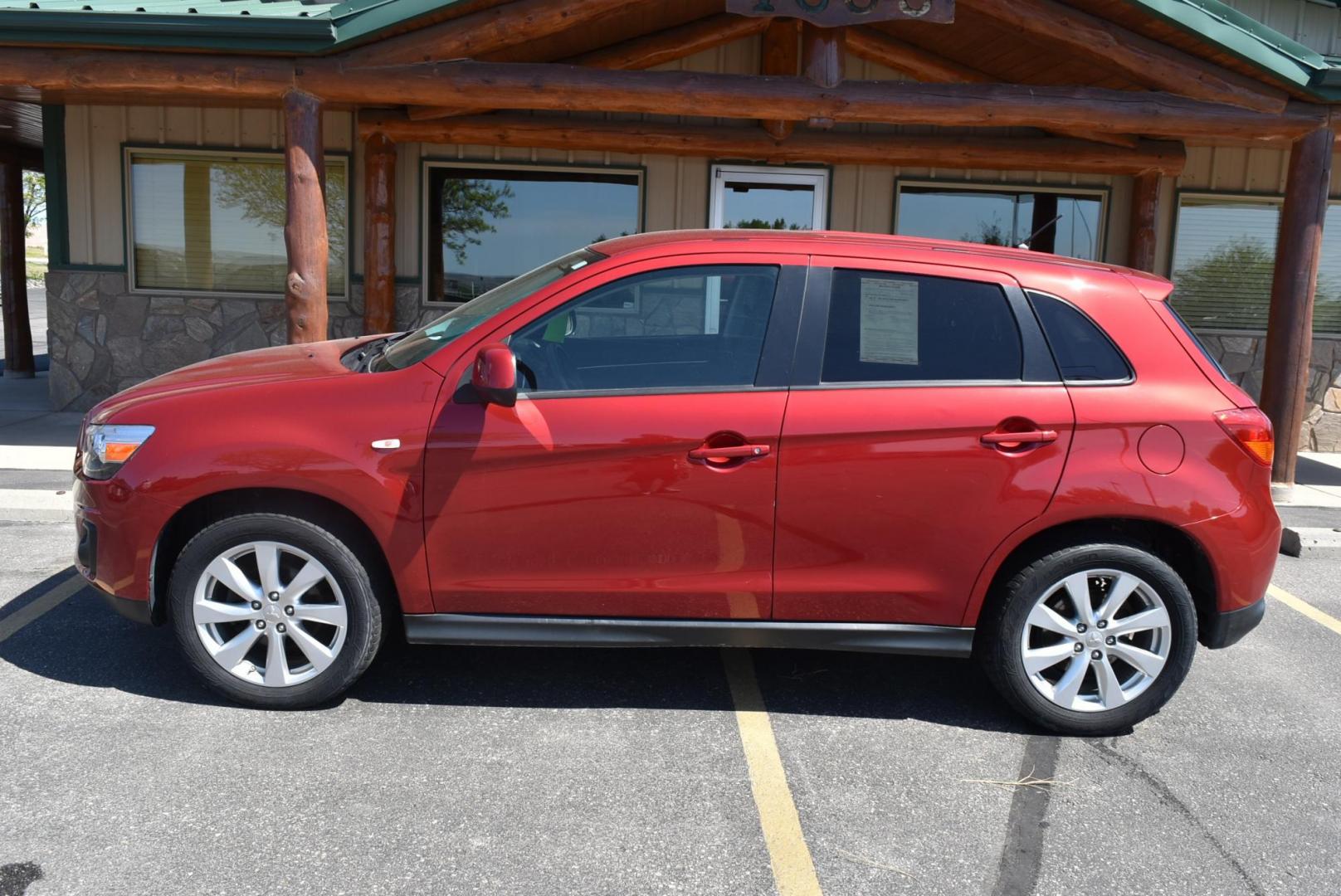 2015 Maroon /Black Mitsubishi Outlander Sport ES (4A4AR3AU8FE) with an 2.0L L4 DOHC 16V engine, 1-Speeed CVT w/OD transmission, located at 1600 E Hwy 44, Rapid City, SD, 57703, (605) 716-7878, 44.070232, -103.171410 - Photo#3