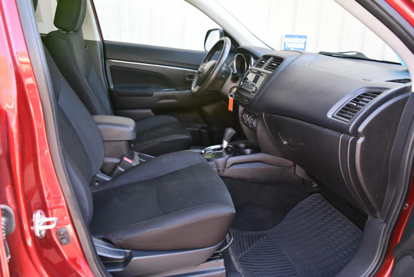 2015 Maroon /Black Mitsubishi Outlander Sport ES (4A4AR3AU8FE) with an 2.0L L4 DOHC 16V engine, 1-Speeed CVT w/OD transmission, located at 1600 E Hwy 44, Rapid City, SD, 57703, (605) 716-7878, 44.070232, -103.171410 - Photo#9