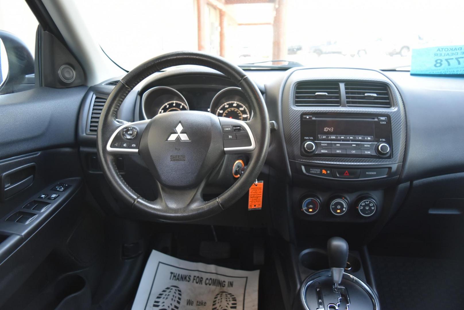 2015 Maroon /Black Mitsubishi Outlander Sport ES (4A4AR3AU8FE) with an 2.0L L4 DOHC 16V engine, 1-Speeed CVT w/OD transmission, located at 1600 E Hwy 44, Rapid City, SD, 57703, (605) 716-7878, 44.070232, -103.171410 - Photo#12