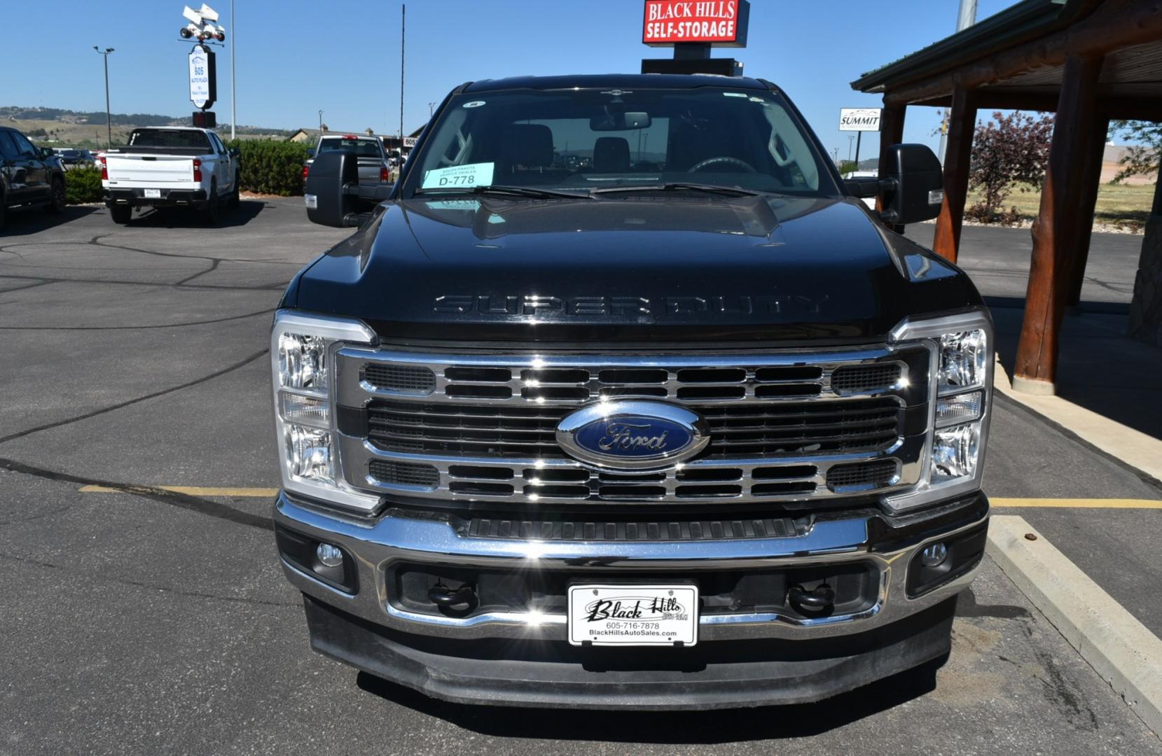 2023 Black /gray Ford F-250 SD XLT (1FT7W2BN5PE) with an 7.3L V8 OHV 16V engine, 10-Speed Torqshift Automatic transmission, located at 1600 E Hwy 44, Rapid City, SD, 57703, (605) 716-7878, 44.070232, -103.171410 - Nice Clean truck, New tires, ready to go- Photo#2