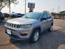 2018 Gray /TAN Jeep Compass Sport (3C4NJDAB9JT) with an 2.4L 4 Cyl MultiAir engine, 9-Speed Automatic transmission, located at 1600 E Hwy 44, Rapid City, SD, 57703, (605) 716-7878, 44.070232, -103.171410- Photo#0