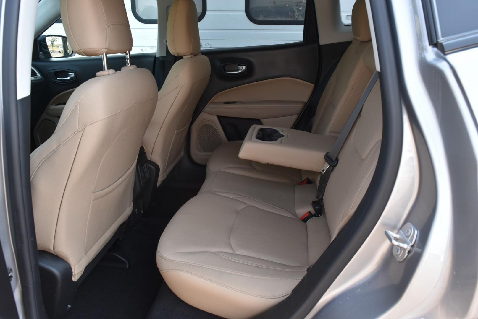 2018 Gray /TAN Jeep Compass Sport (3C4NJDAB9JT) with an 2.4L 4 Cyl MultiAir engine, 9-Speed Automatic transmission, located at 1600 E Hwy 44, Rapid City, SD, 57703, (605) 716-7878, 44.070232, -103.171410- Photo#12