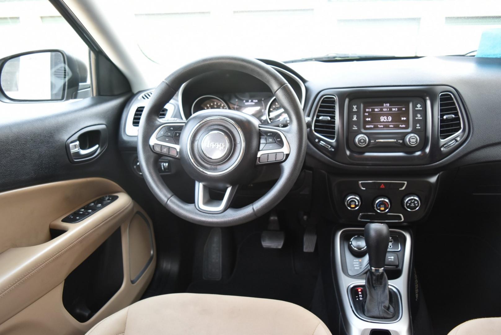 2018 Gray /TAN Jeep Compass Sport (3C4NJDAB9JT) with an 2.4L 4 Cyl MultiAir engine, 9-Speed Automatic transmission, located at 1600 E Hwy 44, Rapid City, SD, 57703, (605) 716-7878, 44.070232, -103.171410- Photo#13