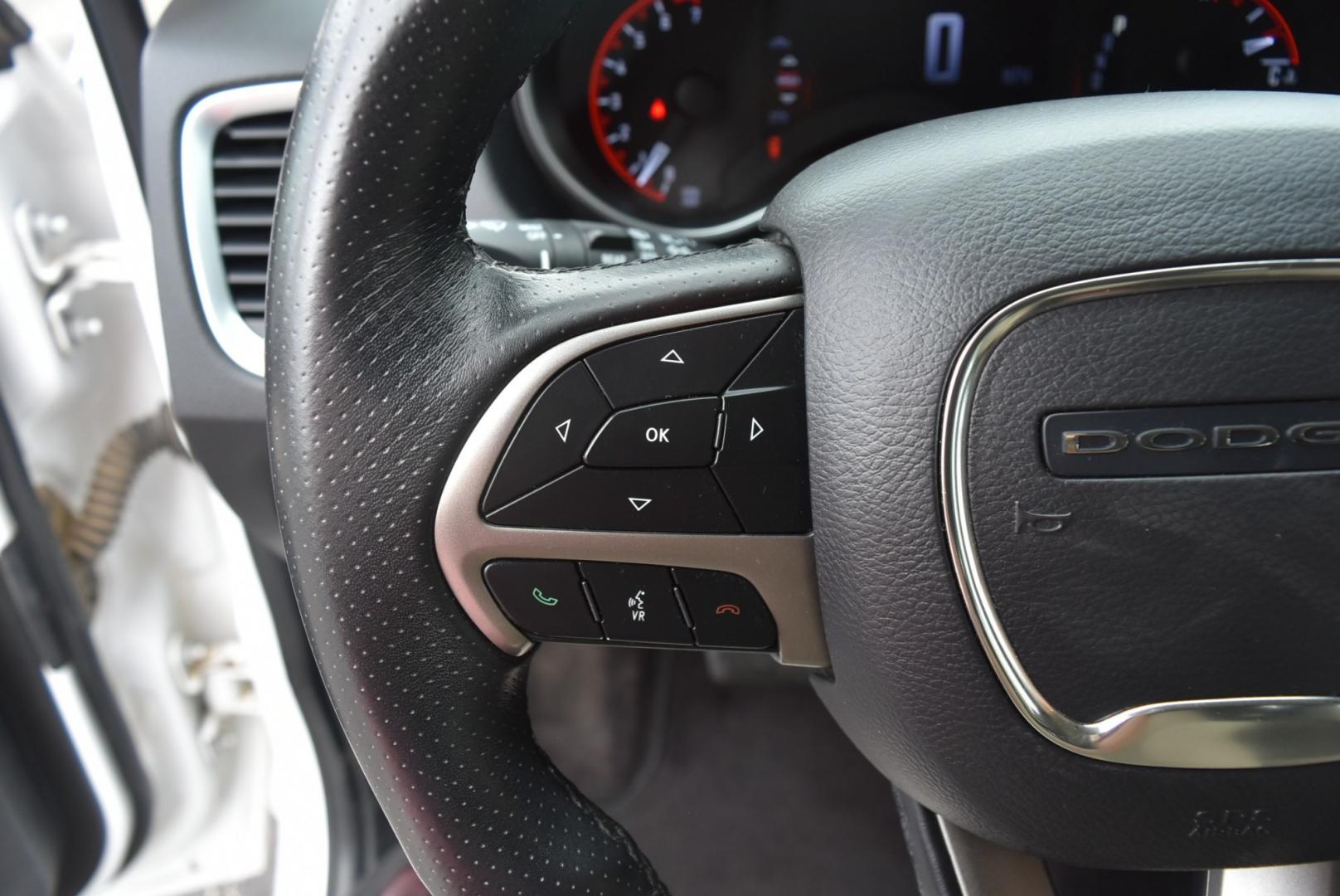 2019 White /Black/Beige Dodge Durango SXT (1C4RDJAG3KC) with an 3.6L V-6 DOHC 24V engine, 8-Speed Automatic transmission, located at 1600 E Hwy 44, Rapid City, SD, 57703, (605) 716-7878, 44.070232, -103.171410- Photo#19