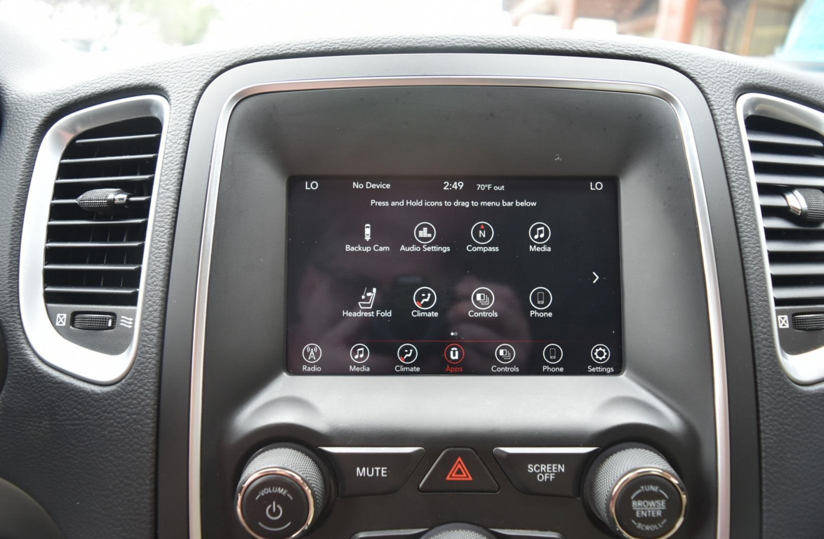 2019 White /Black/Beige Dodge Durango SXT (1C4RDJAG3KC) with an 3.6L V-6 DOHC 24V engine, 8-Speed Automatic transmission, located at 1600 E Hwy 44, Rapid City, SD, 57703, (605) 716-7878, 44.070232, -103.171410- Photo#24