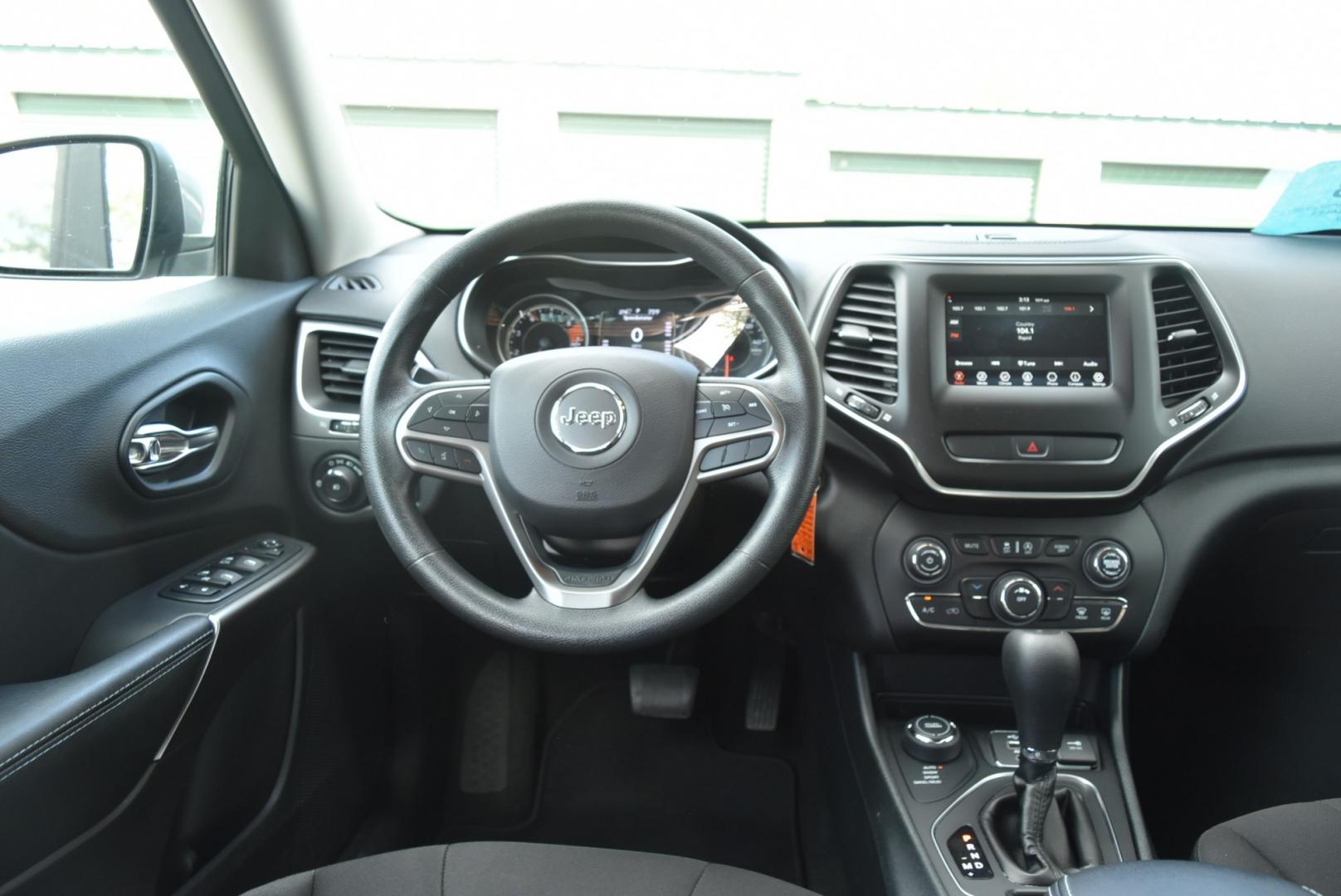 2019 Gray Jeep Cherokee Latitude (1C4PJMCB2KD) with an 2.4L L4 DOHC 16V engine, 9-Speed Automatic transmission, located at 1600 E Hwy 44, Rapid City, SD, 57703, (605) 716-7878, 44.070232, -103.171410- Photo#13