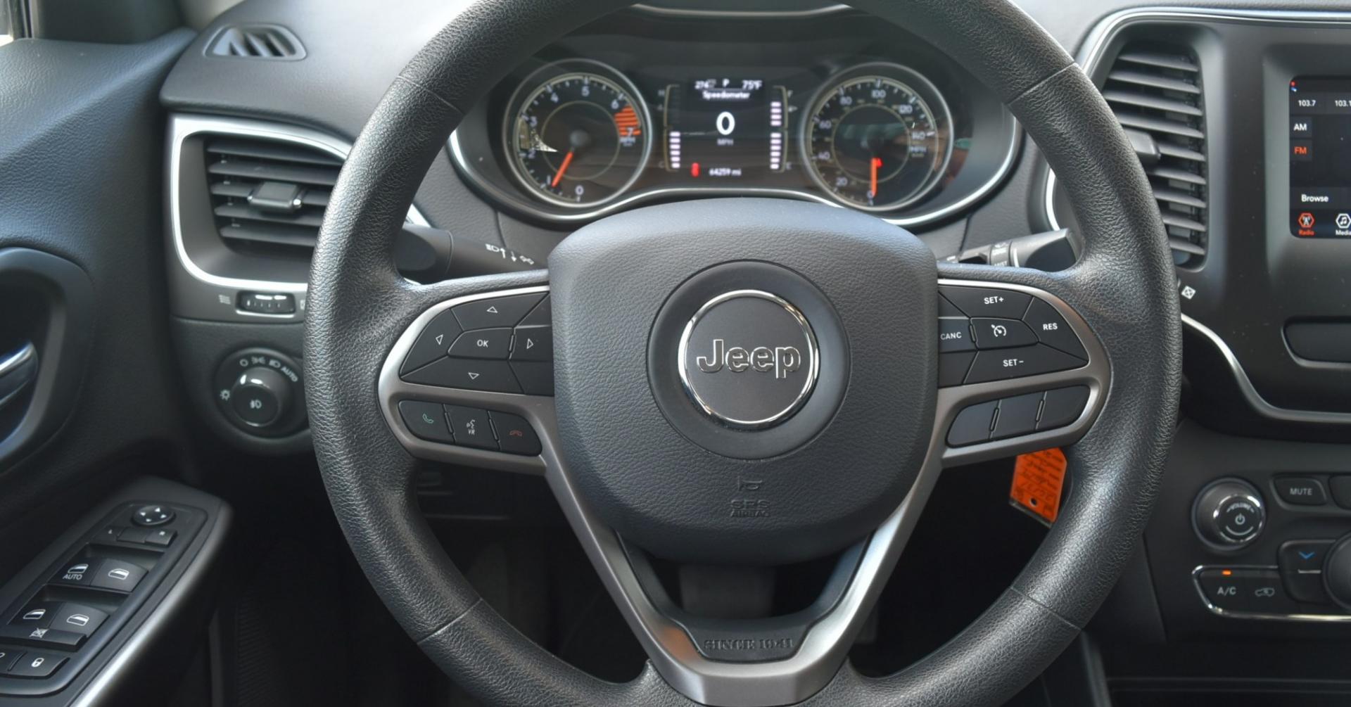 2019 Gray Jeep Cherokee Latitude (1C4PJMCB2KD) with an 2.4L L4 DOHC 16V engine, 9-Speed Automatic transmission, located at 1600 E Hwy 44, Rapid City, SD, 57703, (605) 716-7878, 44.070232, -103.171410- Photo#15