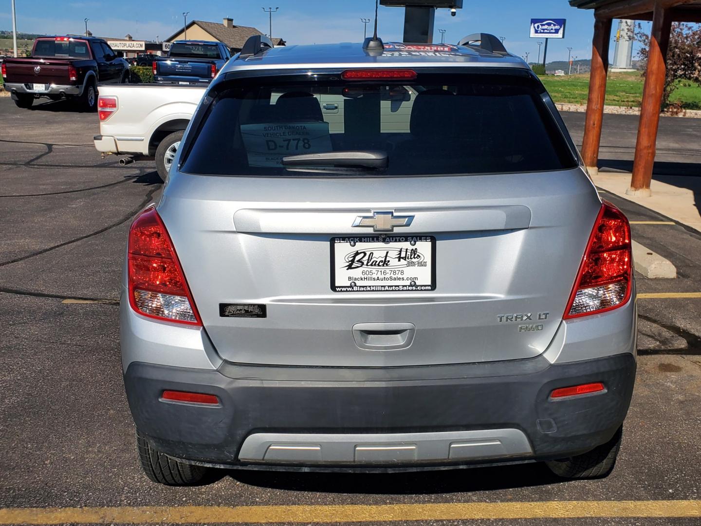 2016 Silver Chevrolet Trax LT (KL7CJPSB8GB) with an 1.4L 4Cyl Ecotec Turbo engine, 6-Speed Automatic transmission, located at 1600 E Hwy 44, Rapid City, SD, 57703, (605) 716-7878, 44.070232, -103.171410- Photo#7