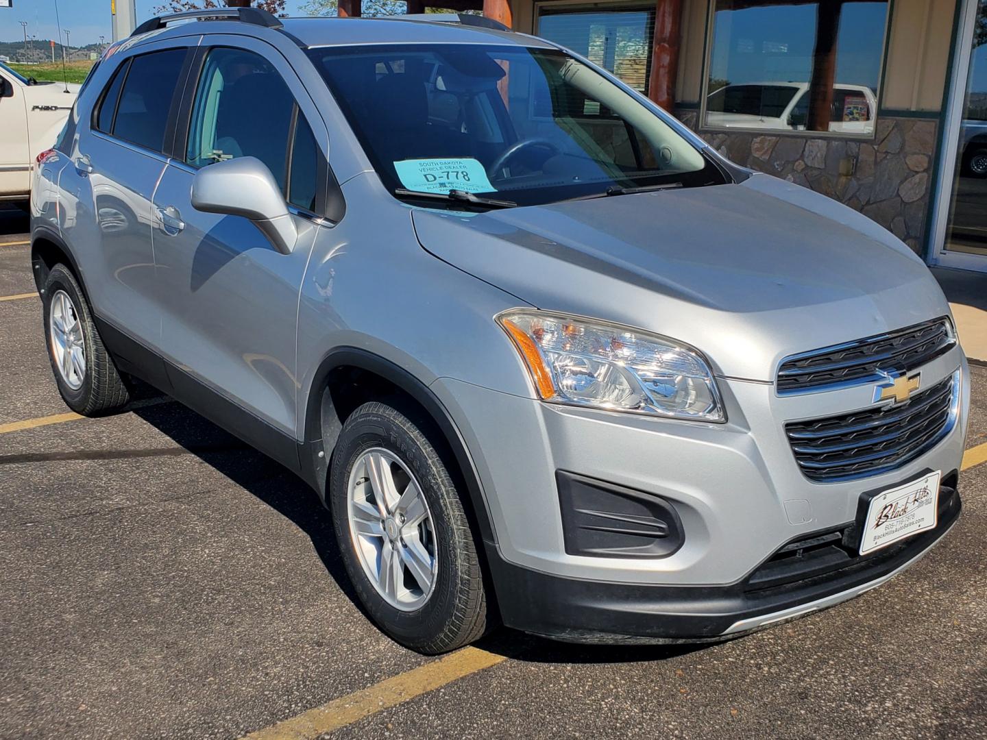 2016 Silver Chevrolet Trax LT (KL7CJPSB8GB) with an 1.4L 4Cyl Ecotec Turbo engine, 6-Speed Automatic transmission, located at 1600 E Hwy 44, Rapid City, SD, 57703, (605) 716-7878, 44.070232, -103.171410- Photo#1