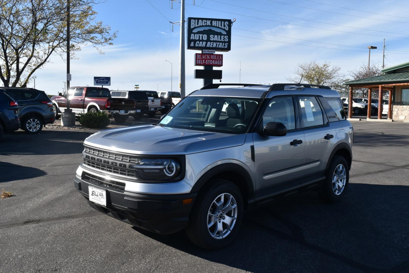 2023 Silver Ford Bronco Sport Base (3FMCR9A61PR) with an 1.5L Ecoboost engine, 8-Speed Automatic transmission, located at 1600 E Hwy 44, Rapid City, SD, 57703, (605) 716-7878, 44.070232, -103.171410- Photo#0