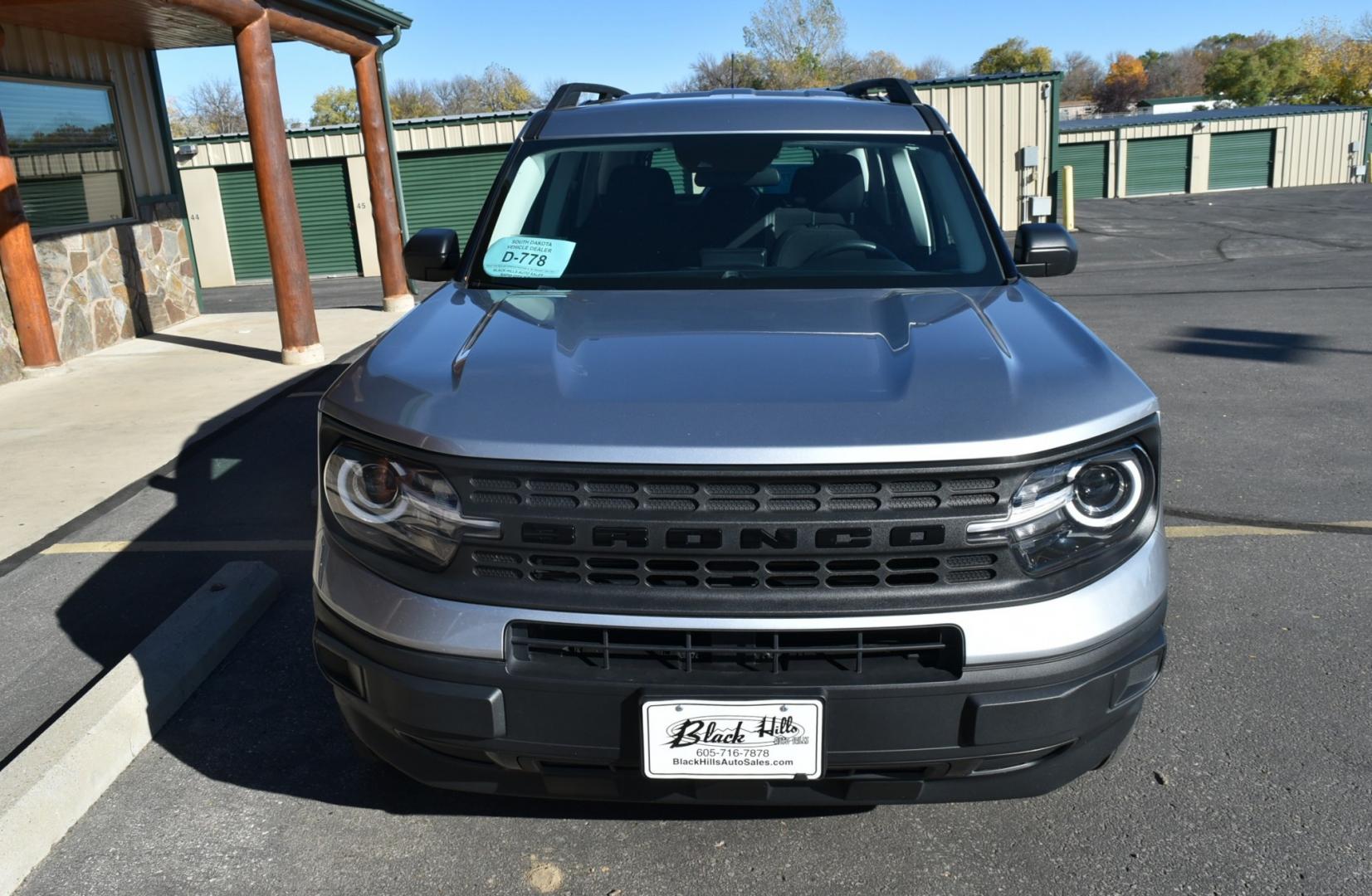 2023 Silver Ford Bronco Sport Base (3FMCR9A61PR) with an 1.5L Ecoboost engine, 8-Speed Automatic transmission, located at 1600 E Hwy 44, Rapid City, SD, 57703, (605) 716-7878, 44.070232, -103.171410- Photo#2