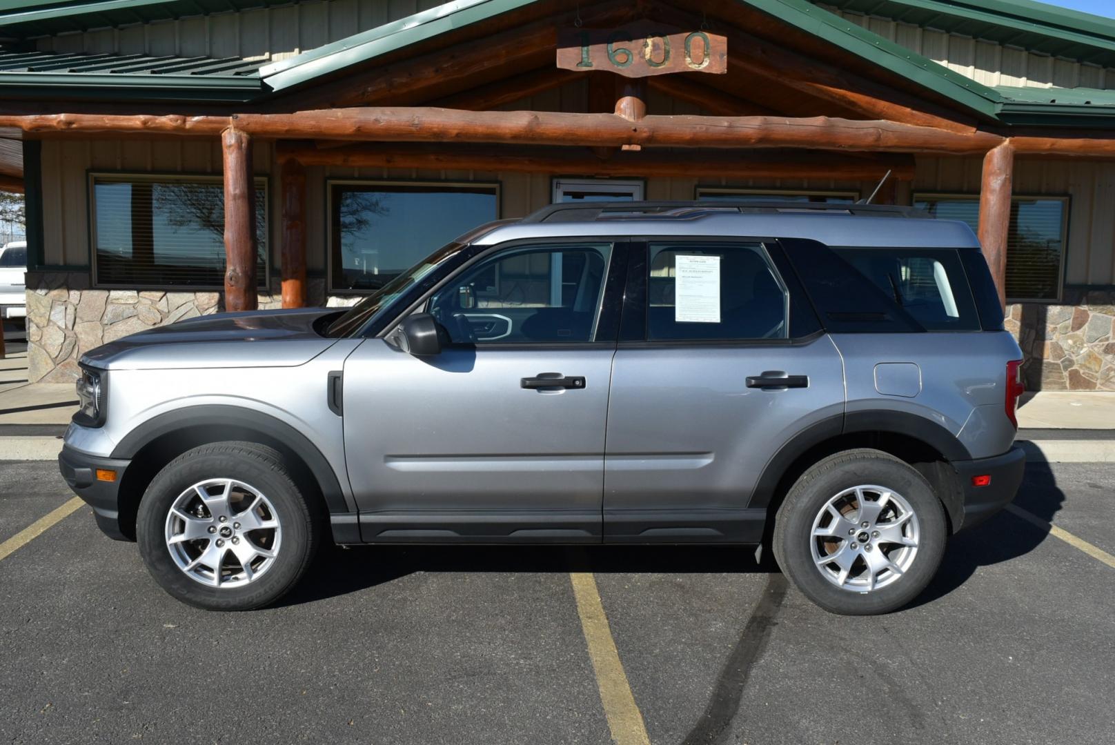 2023 Silver Ford Bronco Sport Base (3FMCR9A61PR) with an 1.5L Ecoboost engine, 8-Speed Automatic transmission, located at 1600 E Hwy 44, Rapid City, SD, 57703, (605) 716-7878, 44.070232, -103.171410- Photo#4