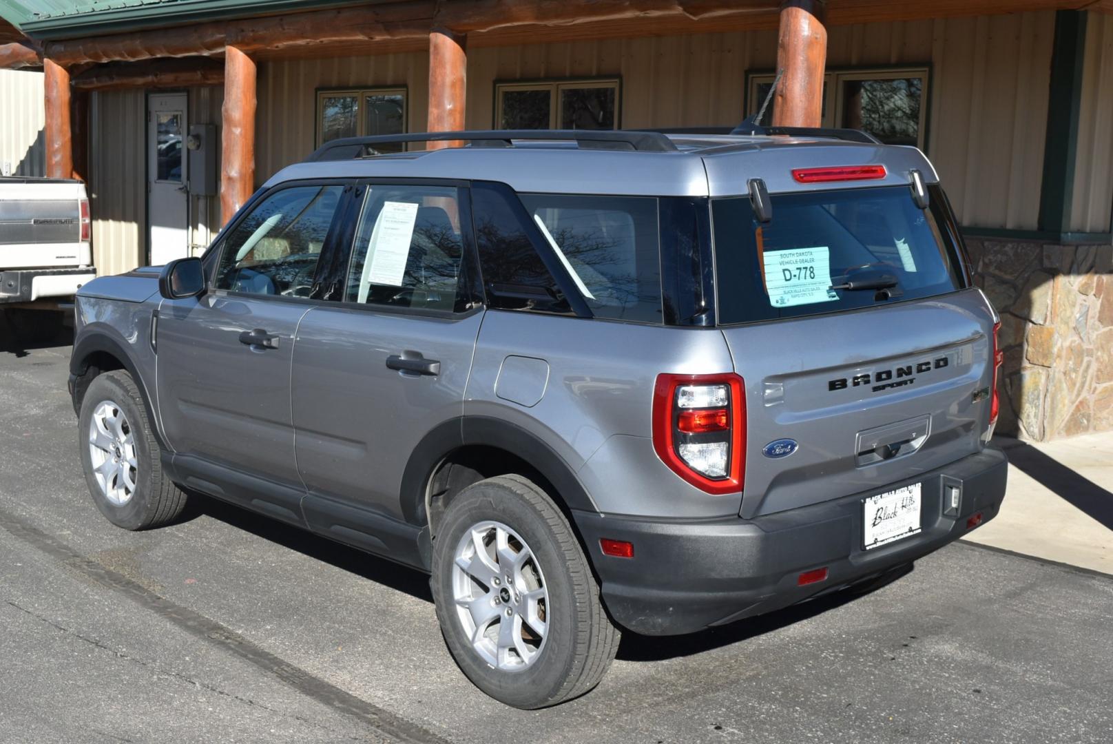 2023 Silver Ford Bronco Sport Base (3FMCR9A61PR) with an 1.5L Ecoboost engine, 8-Speed Automatic transmission, located at 1600 E Hwy 44, Rapid City, SD, 57703, (605) 716-7878, 44.070232, -103.171410- Photo#6
